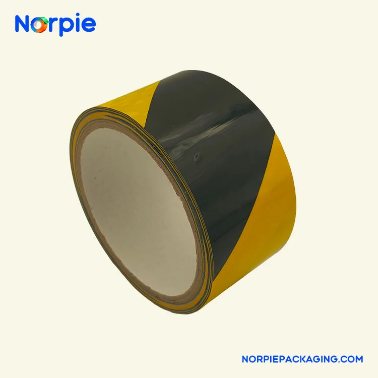 Црна и жолта предупредувачка лента